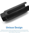 Oxygen Sensor Socket 7/8 Inch 22mm 6 Point I Type Side Gate O2 Wrench For Most Cars Side Wire Cutout Removal And Installation Tool
