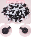 Secure Your Gear Hella Smooth With 300 Black White Tag Fasteners Plastic Flat Round Security Ties Anti Theft Snap Locks ideal for price labels.