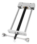 Heavy Duty CNC Machined Woodworking Vise Clamp Fixture For Workbench With Non Slip Grip Design showing precision machining and double linkage.