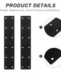 Heavy Duty Stainless Steel Flat Brace Bracket Set 4 Pieces Beef Up Furniture Corners And Shelf Reinforcement Fixing Joining Mending Plates