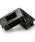 30 Pack 5x20mm PCB Mount Fuse Holders With Cover Black Plastic Fuse Seats For 250V 10A Circuits, shown with durable black plastic material.