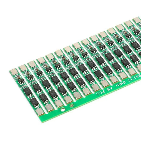 Top Shelf 1S 4A BMS Protection Boards For Li Ion Cells 12 Pack Battery Management Module green circuit board with components