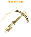 Water Meter Key And Lid Opening Tool For Valve Box 5.5 Inch Length Heavy Duty Metal T Wrench Hook To Access Main Valve And Turn Off Water Fits Water Meter Boxes Model M07001