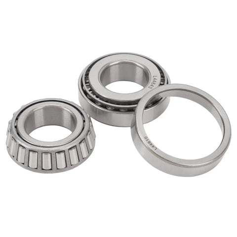 Heavy Duty Trailer Wheel Hub Bearings Kit 4 Piece Steel Alloy L44643 Inner Outer Bearings with Grease Seals for 1in Trailer Axle