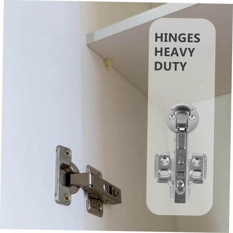 Stainless Steel Damping Hinges For Cabinet Doors 2 Pack Heavy Duty Hydraulic Soft Close Mechanism installed in kitchen cabinet