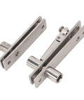 Stainless Steel Pivot Hinge 300 Lbs Load Bearing Concealed Door Hinge for Wooden and Aluminum Doors 2 Pack, side view
