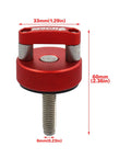 Beefy Billet Aluminum Hard Top Quick Removal Fastener Thumb Screw Integrated D Ring for Jeep Wrangler JK JL Gladiator JT