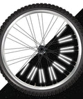 Must Have 96 Pack 360 Degree Visibility Spoke Reflectors For Mountain And Road Bikes Waterproof Clip On Reflective Lights shown