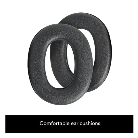 WorkTunes Replacement Ear Cushions And Foam Inserts Kit For Hearing Protectors 1 Pair Cushions Plus 1 Pair Foam Inserts in black