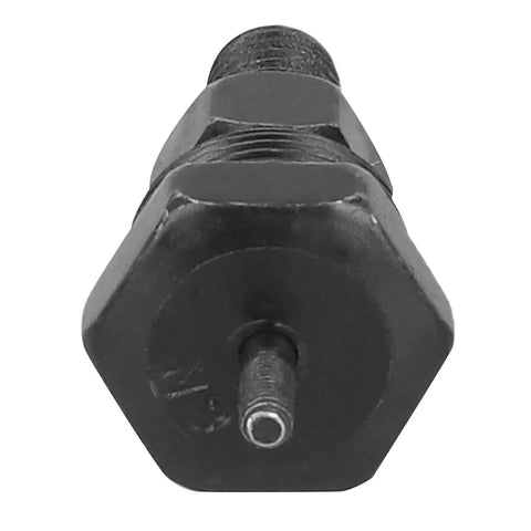 Handy Nutsert Tool Kit Accessories Set With Smooth M3 Rivet Head Tips And Alloy Steel Mandrel Nose Piece For Quick Manual Installation And Superior Coated Parts That Really Make Your DIY Projects Fly. M3 alloy steel nutsert tip, black, front view
