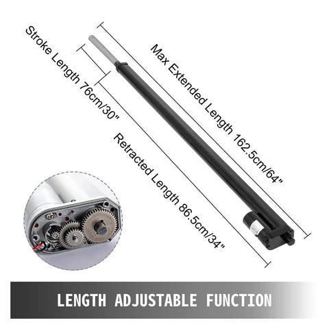 Heavy Duty 2 Pack Linear Actuator Kit Featuring 30 Inch Stroke And 900N Push Force Rugged 12V Dc Electric Motor for recliner mechanisms.