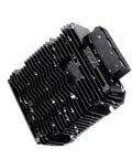 Rugged 60 Amp DC DC Buck Converter Regulator with cooling fins, size 140x120x42.5mm, ideal for golf carts and EV rides.