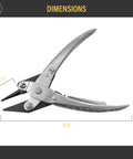 Round Nose Parallel Pliers 140 Mm With Smooth Jaws And Springs For Jewelry Making Wire Forming And Bending A Real Workhorse Do It Yourself Pro Grade Tool For Precision Crafting, side view