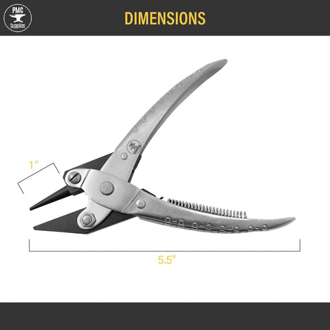 Round Nose Parallel Pliers 140 Mm With Smooth Jaws And Springs For Jewelry Making Wire Forming And Bending A Real Workhorse Do It Yourself Pro Grade Tool For Precision Crafting, side view