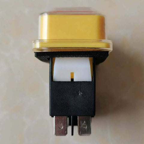 4 Pin Waterproof Electromagnetic Pushbutton Switch, On Off, With Power Off And Under Voltage Protection, 120V, 1/2HP, 16A/12A, CE ROHS, Durable Panel-Mount Micro Switch For Harsh Environments, front view