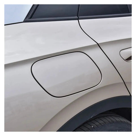 Sleek Exterior Ev Charging Port Cover For Vw Id.4 on a vehicle, showcasing the exterior charging port design in gray.
