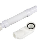 Heavy Duty Acrylic Bathtub Drain Kit With Overflow Featuring Corrosion Resistant Piping And Leakproof Design built tough, white piping and connector.