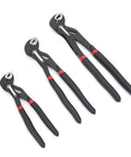 Three Piece Quick Release Groove Joint Pliers Set With Adjustable Slip Joint Pliers Drop Forged Chrome Vanadium Steel Handles With Rubber Grips