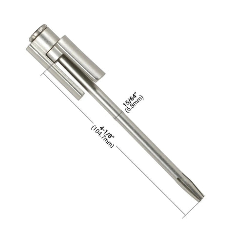 Heavy Duty Concealed Metal Hinge Pin Door Stop For Residential Doors Ultra Low Profile Bumperless Protection Satin Nickel Finish