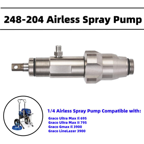 Pro Grade Airless Paint Spray Pump 248204 Replacement for Graco Ultra Max II 695 795 LineLazer 3900 Stainless Steel Part
