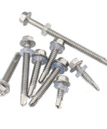 10 Pcs Stainless Steel Washer Head External Hex Self Drilling Tapping Screws Set Assortment Kit M4.2 To M6.3 4.8x13