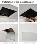 Installation steps of Rock Solid Aluminum Alloy Access Panel for Smooth Drywall Ceilings and Walls Snap Fit, 27 X 47 inch.