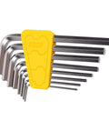 Heavy Duty Cr V Steel Hex Key Wrench Set With Chamfered Tips For Furniture Assembly And Workshop Maintenance Long Short Arm Metric Bits, 1.5-6mm