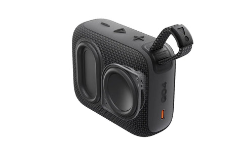 Side view of Go 4 Ultra Portable Bluetooth Speaker That Goes Anywhere With Waterproof And Dustproof Build, Pro Sound And Punchy Bass.
