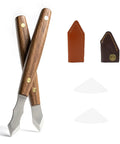 Knockout Dual Bevel Marking Knife Kit Crafted For Serious Woodworkers Featuring Razor Sharp Stainless Blades And Grip Ready Oak Knobs