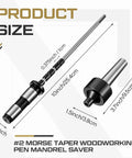 Pen Turning Kit Bushings Saver For Wood Lathe Auto Length Adapt With Hardened Carbon Steel Shaft dimensions