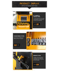 Rock Solid Cnc Auto Rebar Bending Machine For Steel Bars And Stirrups with PLC controller, straightening, and bending systems.