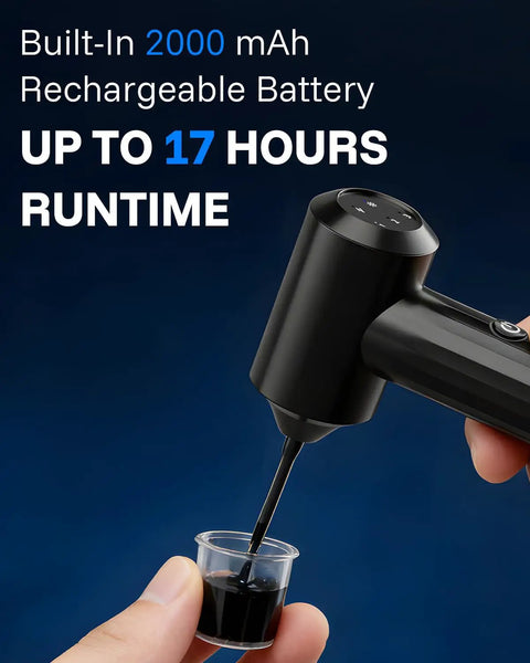 Close-up of Rechargeable Tattoo Ink Mixer For Microblading And Eyebrow Pigment With All Day Battery Life in use.