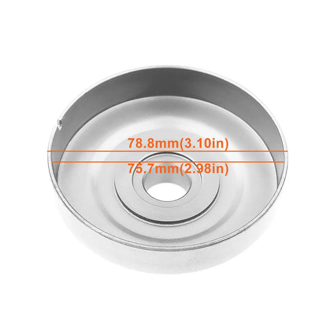 Three Eighths Inch Clutch Drum Rim Sprocket Needle Bearing Kit For Chainsaws drum showing measurements