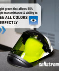 Beefy Full Face Shield Mask With Hard Hat Arc Flash Rated Protective Gear For Work And Grinding ANSI Z87 1 Safety Shield