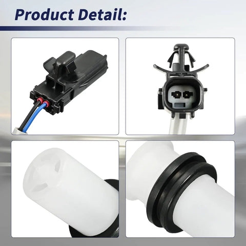 Mitsubishi Windshield Washer Fluid Level Sensor For Outlander 2014-2020, Outlander Sport 2016-2025, Outlander PHEV 2018-2022, Eclipse Cross 2018-2025 Replacement 8260A406 Plug And Play Easy Install, black connector and white sensor body