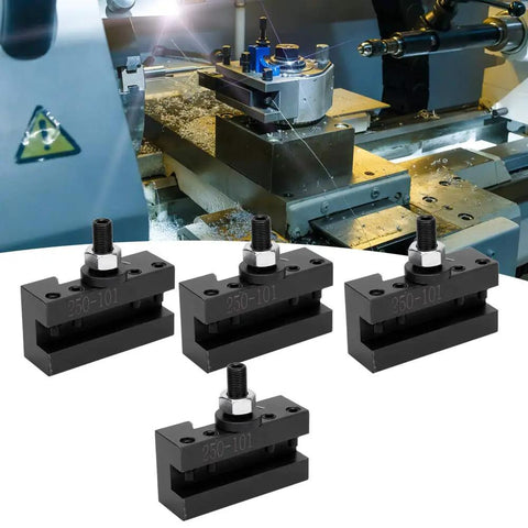 Boring Tool Set 4 Pack For Quick Change CNC Fixtures Pro Grade Shop Ready High Carbon Steel Clamps Secure And Accurate Machining Replacement For 250-101 Compact Storage For Workshop And Toolbox, four clamps