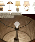 Fresh Glass Crystal Lamp Finials Featuring A Slick Silver Base A Top Shelf Two Pack on lamp shade with light glow