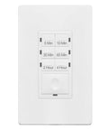 Front view of No Neutral Wire Countdown Timer Switch With No Fuss 4 Hour Cycle And 5 10 30 60 Minute Settings For Bathroom Fans Heaters