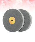 Pro Grade Nylon Fiber Polishing Wheel And Buffing Disc For Metal And Wood, shown in a pair, suitable for various surfaces.
