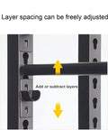 Close-up of adjustable layers on Wall Mount Heavy Duty Vinyl Storage Rack With 2 Row Metal Display For 3 Rolls Transfer Paper Wallpaper And Window Film Pro Grade Garage Workshop Organizer For Tools And Supplies