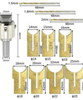 Bead Maker Drill Bit Set for Woodworking, 18 Pcs Carbide Beading Bits, size variations, alloy steel, woodworking tool.