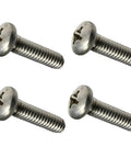 Pan Head Stainless Steel Machine Screws Kit Three Eighths Inch Diameter Sixteen Threads Per Inch Five Inch Length Pack Of 100