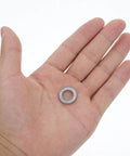 30 Pairs Tough As Nails M10 Manganese Steel Wedge Locking Washers For Bolts And Screws Anti Vibration Split Spring Hardware in hand.