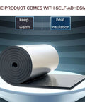 Heavy Duty Self Adhesive Aluminum Foil Insulation Roll, 30mm thick, waterproof, for heat insulation and road noise control.