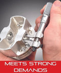 Outside Micrometer With One Piece Spindle Satin Chrome Finish And Tapered Frame Quick And Easy Adjustment 0 To 1 Inch Range.0001 Inch Graduation