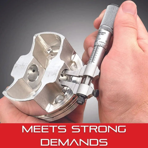Outside Micrometer With One Piece Spindle Satin Chrome Finish And Tapered Frame Quick And Easy Adjustment 0 To 1 Inch Range.0001 Inch Graduation