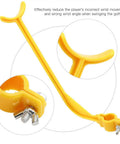 Two Pack Golf Swing Trainer And Alignment Aid For Wrist Control And Posture Correction, Easy Install Swing Corrector Tool, Yellow