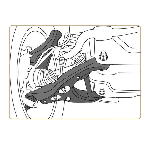 Heavy Duty Front Control Arm Kit For Dodge Challenger And Charger 2005 To 2010 Suspension Upgrade Solid Steel Construction Replaces Worn Parts Fast Installation installed on front suspension