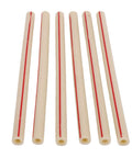 Six Pack Transfer Hoses For Soft Serve Ice Cream Machines, Pro Grade Food Safe Rubber Replacement Parts, HC138836 Compatible, Durable, Easy Maintenance For Cafes, Shops, And Ice Cream Stands, six beige rubber hoses with red stripe
