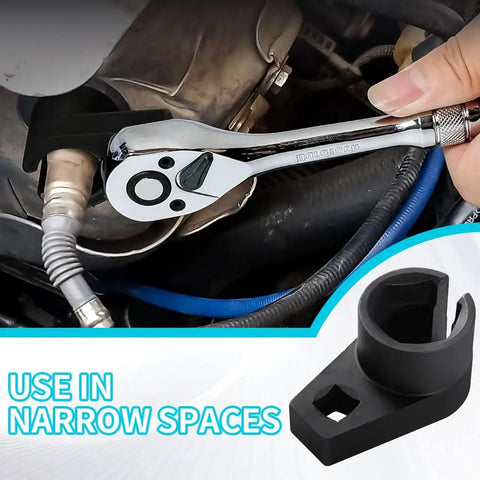 O2 Sensor Offset Socket Offset O2 Sensor Socket 7/8 Inch, Universal Fit Tool